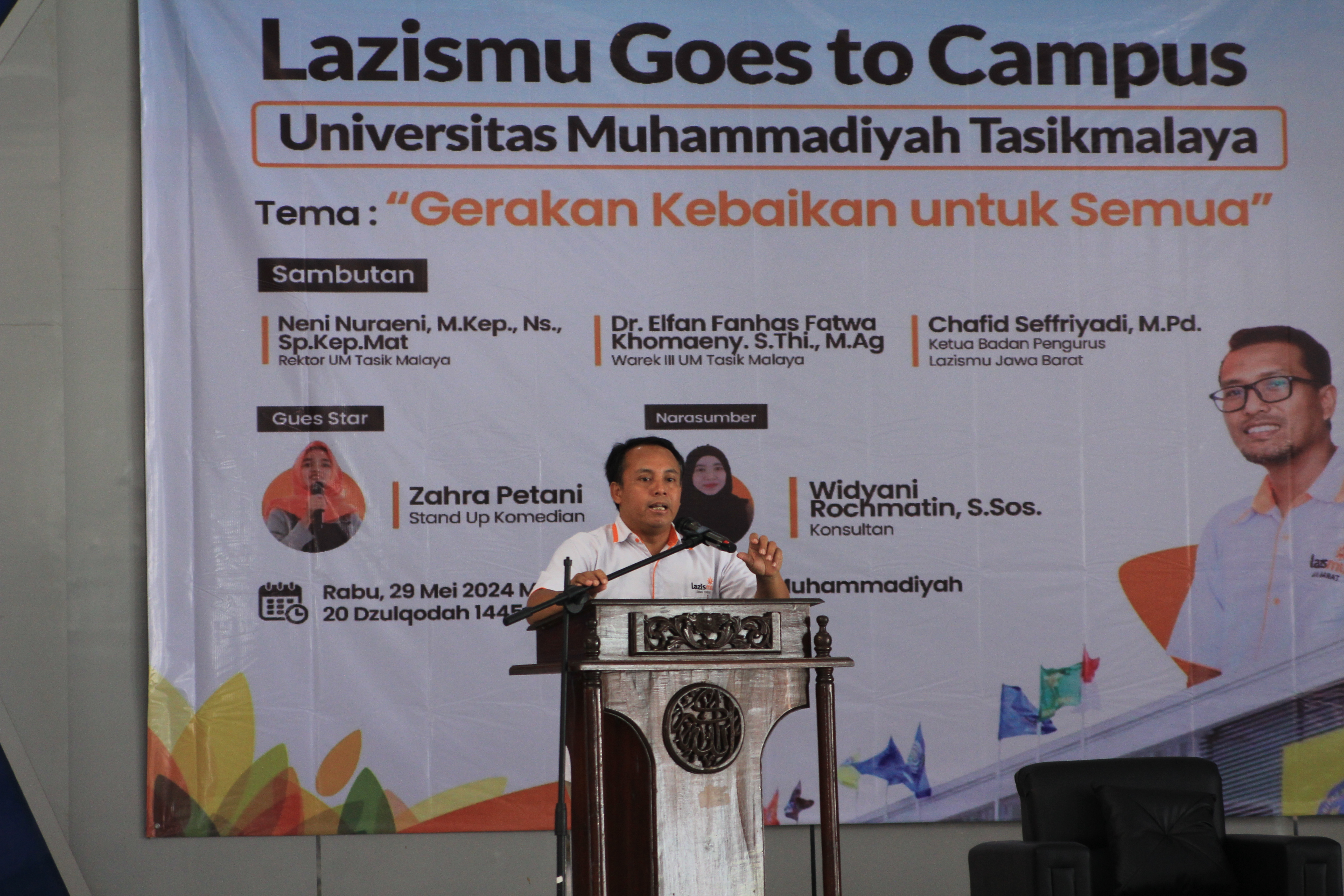 Cover LAZISMU GOES TO CAMPUS MERIAHKAN UNIVERSITAS MUHAMMADIYAH TASIKMALAYA