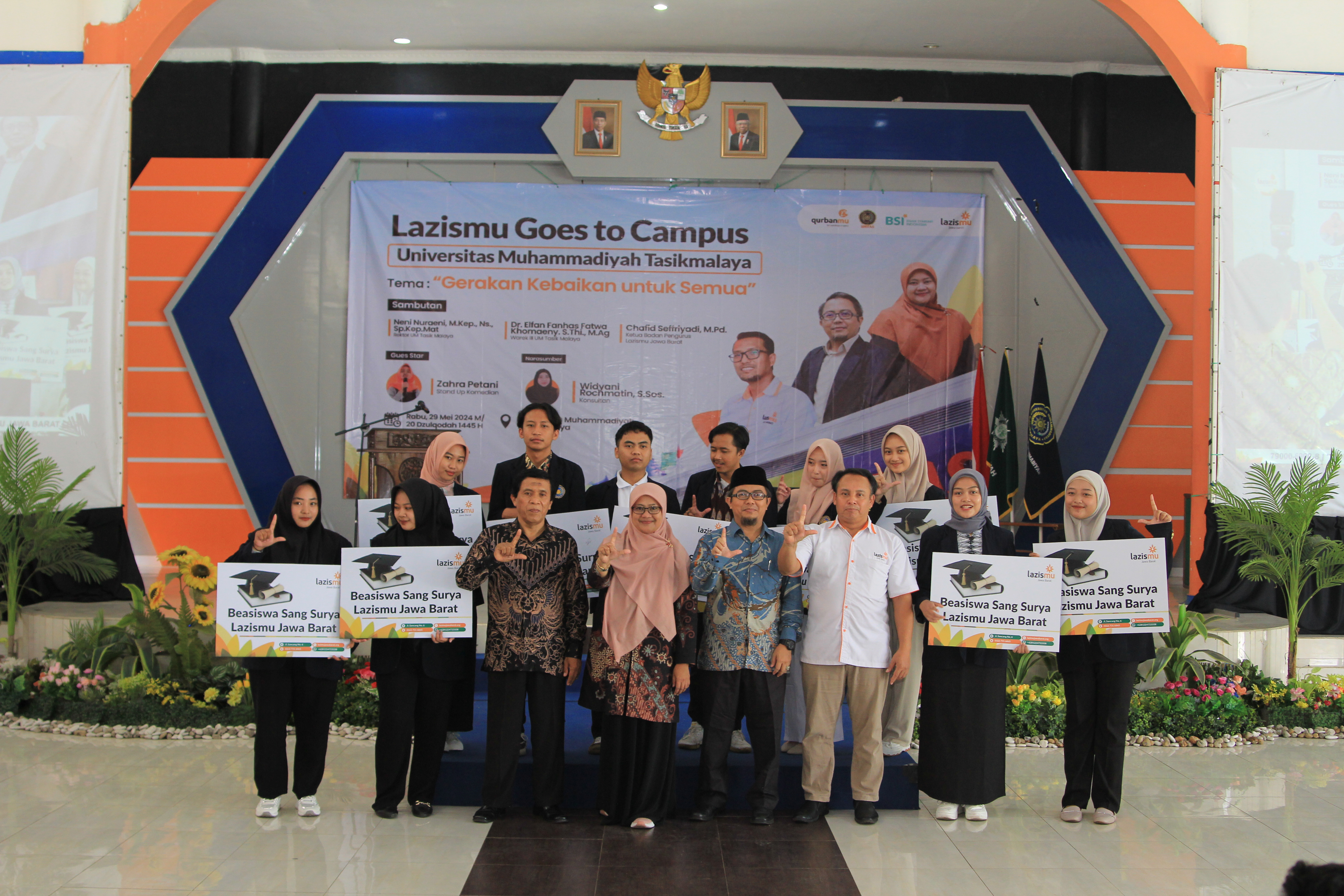 Cover BEASISWA SANG SURYA WARNAI KEGIATAN LAZISMU GOES TO CAMPUS