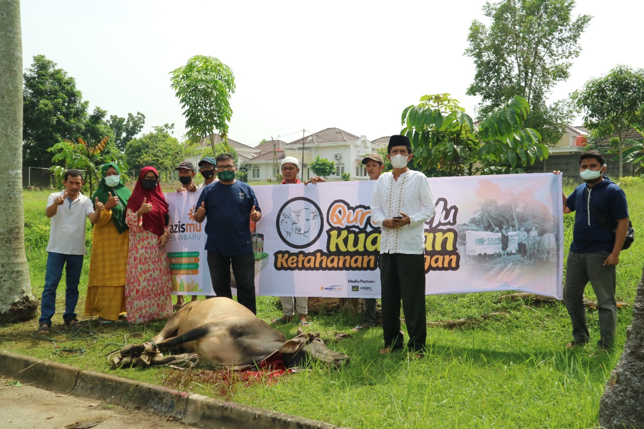 Cover Lazismu Pekanbaru Gelar Penyembelihan Hewan Kurban di 5 Titik