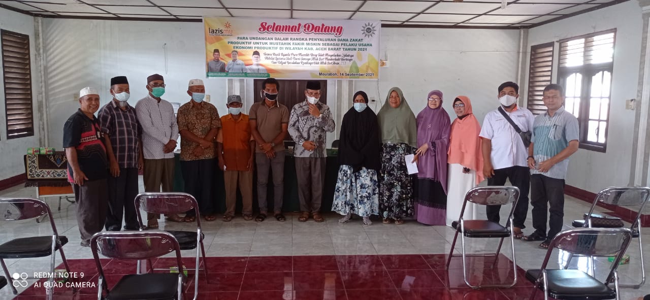 Cover Lazismu Salurkan Bantuan Zakat Produktif di Aceh Barat